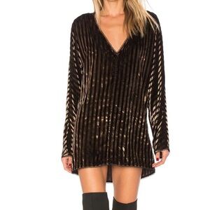 House of Harlow x REVOLVE Lizette Shirt Dress in Bronze preloved small mini